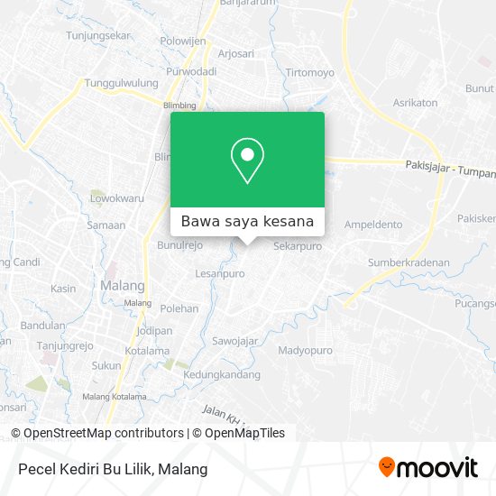 Peta Pecel Kediri Bu Lilik