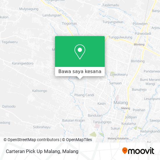 Peta Carteran Pick Up Malang