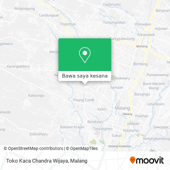 Peta Toko Kaca Chandra Wijaya