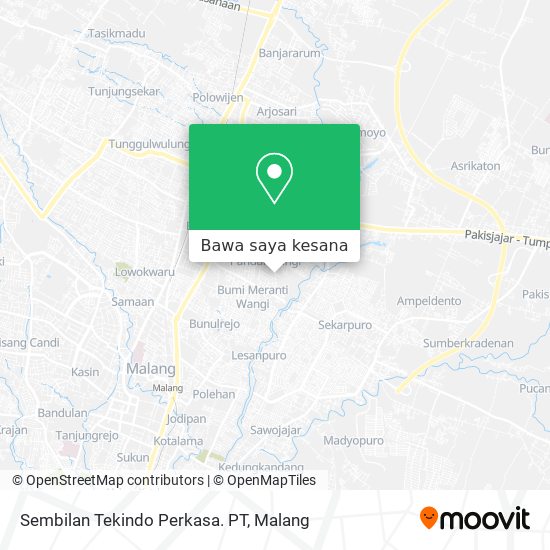 Peta Sembilan Tekindo Perkasa. PT