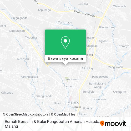 Peta Rumah Bersalin & Balai Pengobatan Amanah Husada