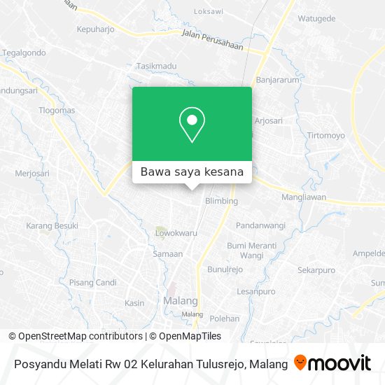 Peta Posyandu Melati Rw 02 Kelurahan Tulusrejo