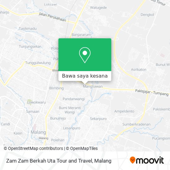 Peta Zam Zam Berkah Uta Tour and Travel