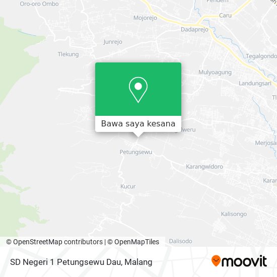 Peta SD Negeri 1 Petungsewu Dau