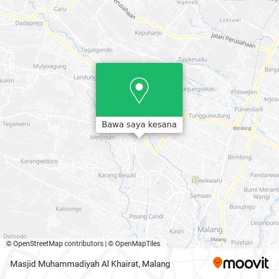 Peta Masjid Muhammadiyah Al Khairat