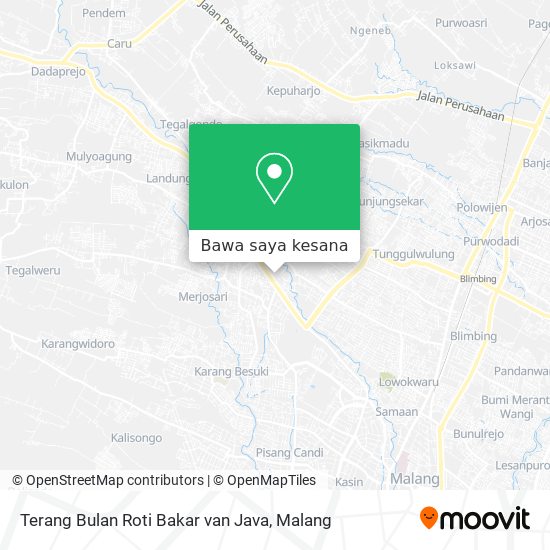 Peta Terang Bulan Roti Bakar van Java