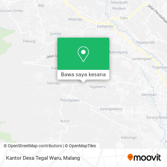 Peta Kantor Desa Tegal Waru