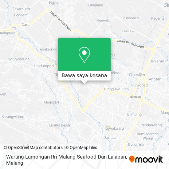 Peta Warung Lamongan Rri Malang Seafood Dan Lalapan