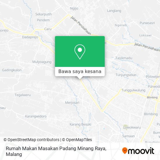 Peta Rumah Makan Masakan Padang Minang Raya