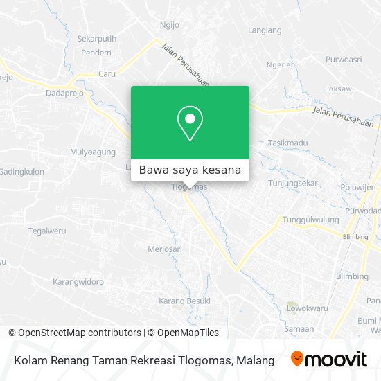 Peta Kolam Renang Taman Rekreasi Tlogomas