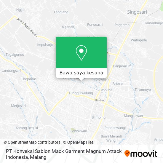 Peta PT Konveksi Sablon Mack Garment Magnum Attack Indonesia