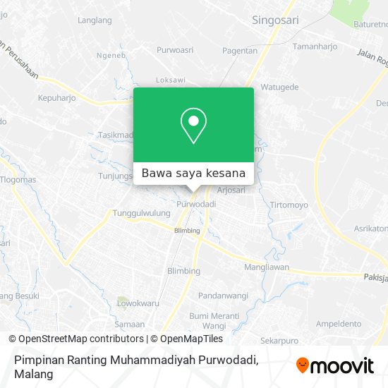 Peta Pimpinan Ranting Muhammadiyah Purwodadi