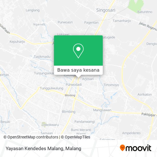 Peta Yayasan Kendedes Malang