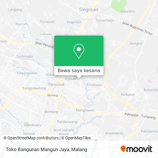 Peta Toko Bangunan Mangun Jaya