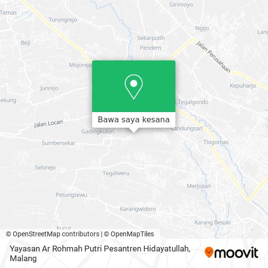 Peta Yayasan Ar Rohmah Putri Pesantren Hidayatullah