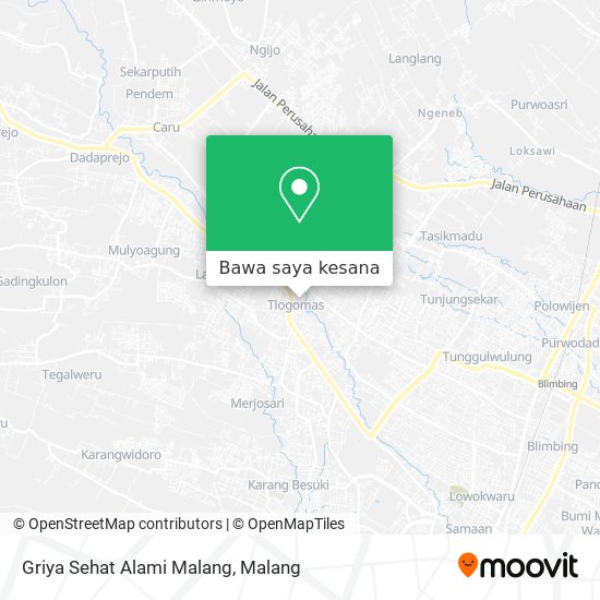 Peta Griya Sehat Alami Malang