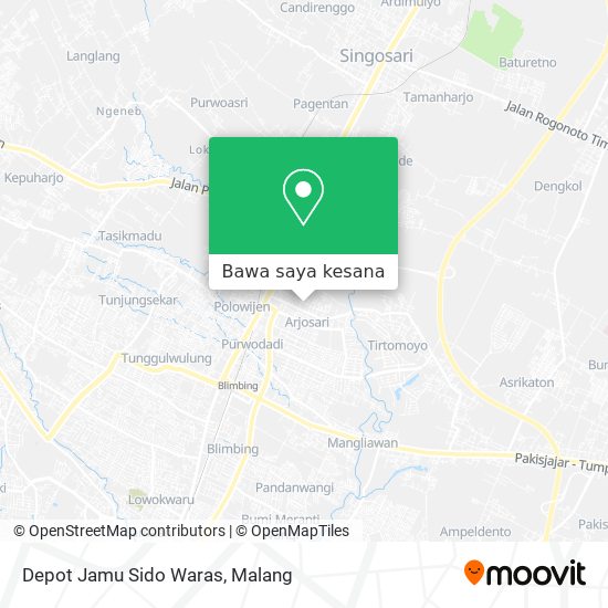 Peta Depot Jamu Sido Waras
