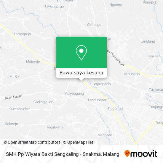 Peta SMK Pp Wiyata Bakti Sengkaling - Snakma
