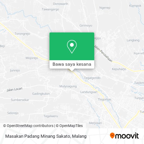 Peta Masakan Padang Minang Sakato