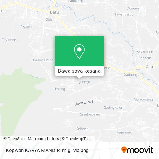 Peta Kopwan KARYA MANDIRI mlg