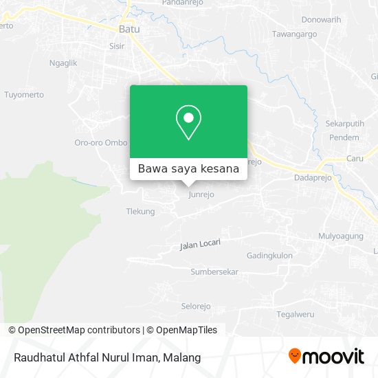 Peta Raudhatul Athfal Nurul Iman