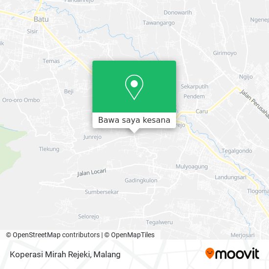 Peta Koperasi Mirah Rejeki