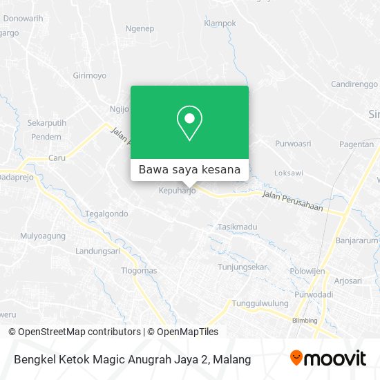 Peta Bengkel Ketok Magic Anugrah Jaya 2