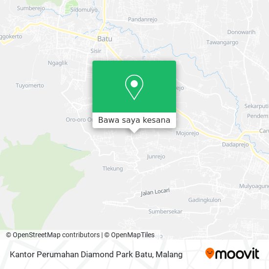 Peta Kantor Perumahan Diamond Park Batu