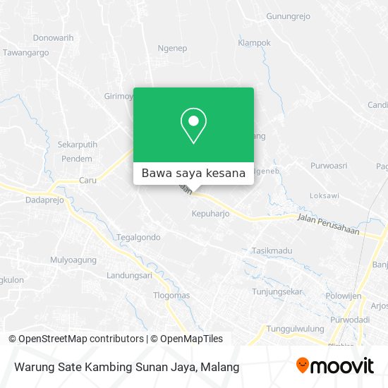 Peta Warung Sate Kambing Sunan Jaya
