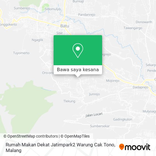 Peta Rumah Makan Dekat Jatimpark2 Warung Cak Tono