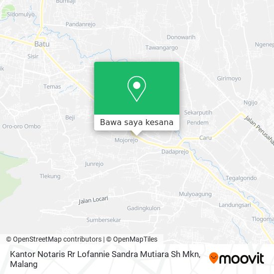Peta Kantor Notaris Rr Lofannie Sandra Mutiara Sh Mkn