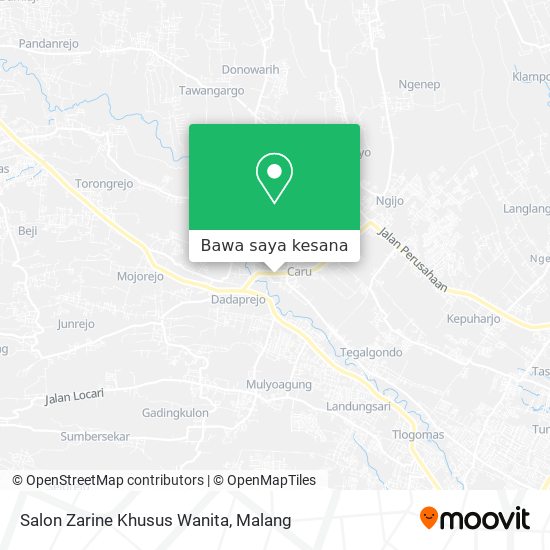 Peta Salon Zarine Khusus Wanita