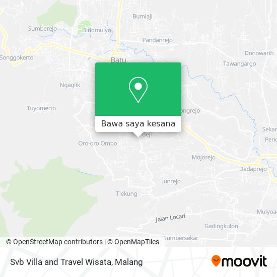 Peta Svb Villa and Travel Wisata