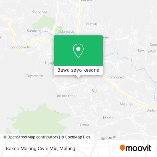 Peta Bakso Malang Cwie Mie