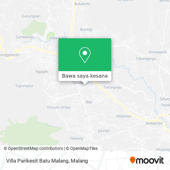 Peta Villa Parikesit Batu Malang
