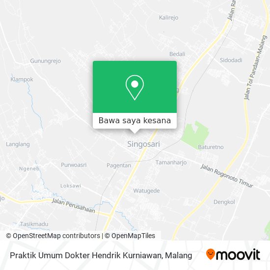 Peta Praktik Umum Dokter Hendrik Kurniawan
