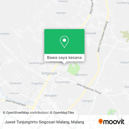 Peta Juwet Tunjungtirto Singosari Malang