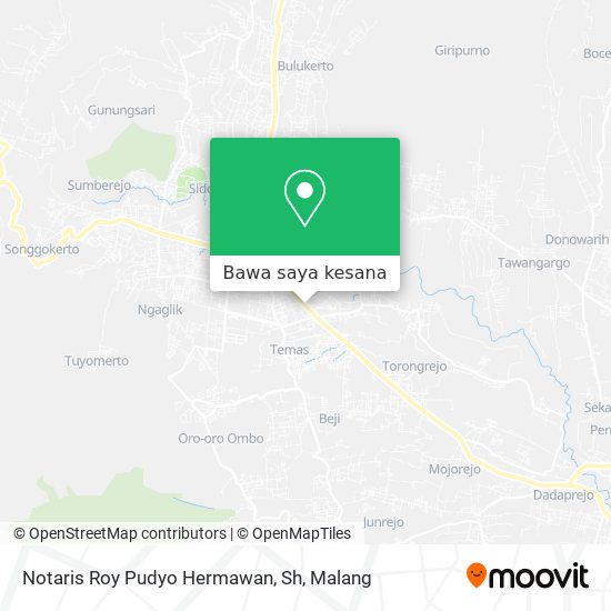 Peta Notaris Roy Pudyo Hermawan, Sh