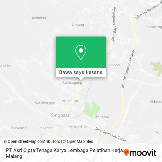 Peta PT Asri Cipta Tenaga Karya Lembaga Pelatihan Kerja