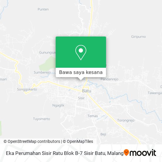 Peta Eka Perumahan Sisir Ratu Blok B-7 Sisir Batu