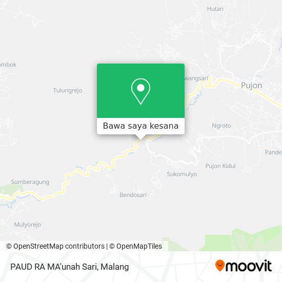 Peta PAUD RA MA'unah Sari