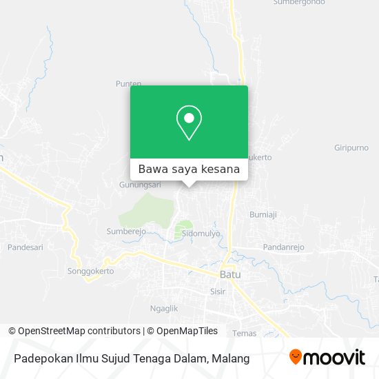 Peta Padepokan Ilmu Sujud Tenaga Dalam