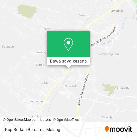 Peta Ksp Berkah Bersama