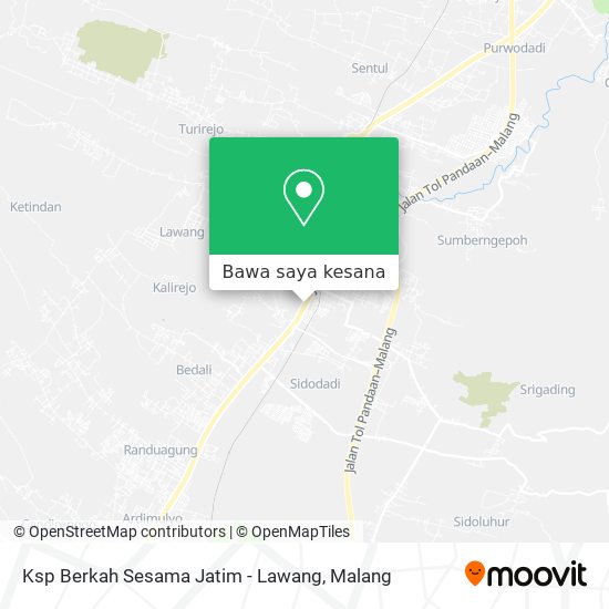 Peta Ksp Berkah Sesama Jatim - Lawang