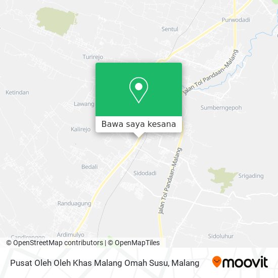 Peta Pusat Oleh Oleh Khas Malang Omah Susu