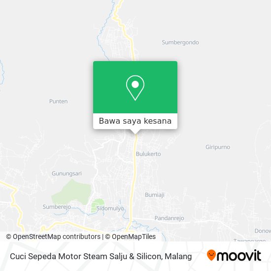 Peta Cuci Sepeda Motor Steam Salju & Silicon