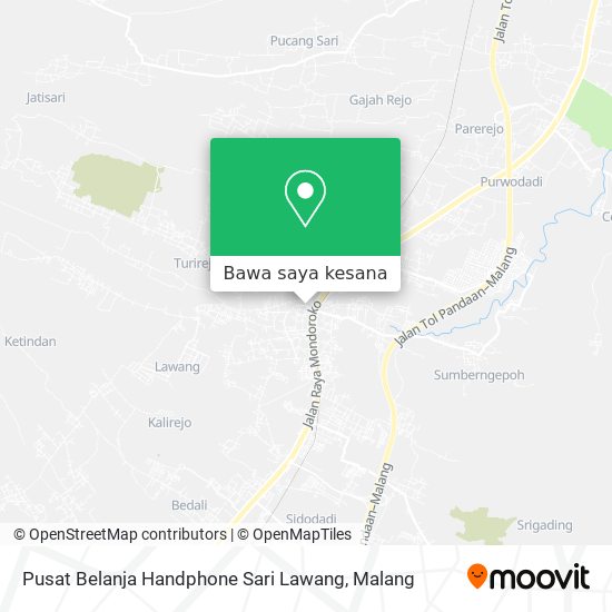 Peta Pusat Belanja Handphone Sari Lawang