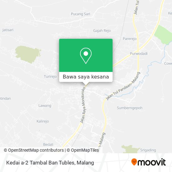 Peta Kedai a-2 Tambal Ban Tubles