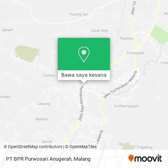 Peta PT BPR Purwosari Anugerah