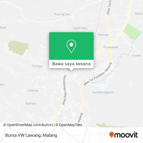 Peta Bursa VW Lawang